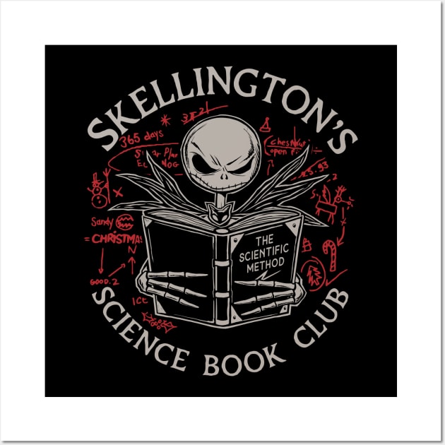 Skellington's Science Book Club Wall Art by DeepFriedArt